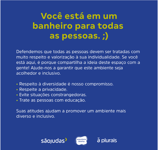 São Judas implementa os Banheiros Para Todas as Pessoas